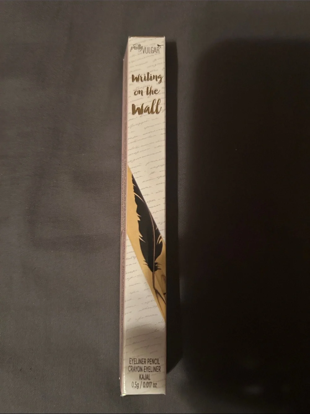 Pretty Vulgar Eyeliner Pencil in Black & Gold Packaging - Blank Page